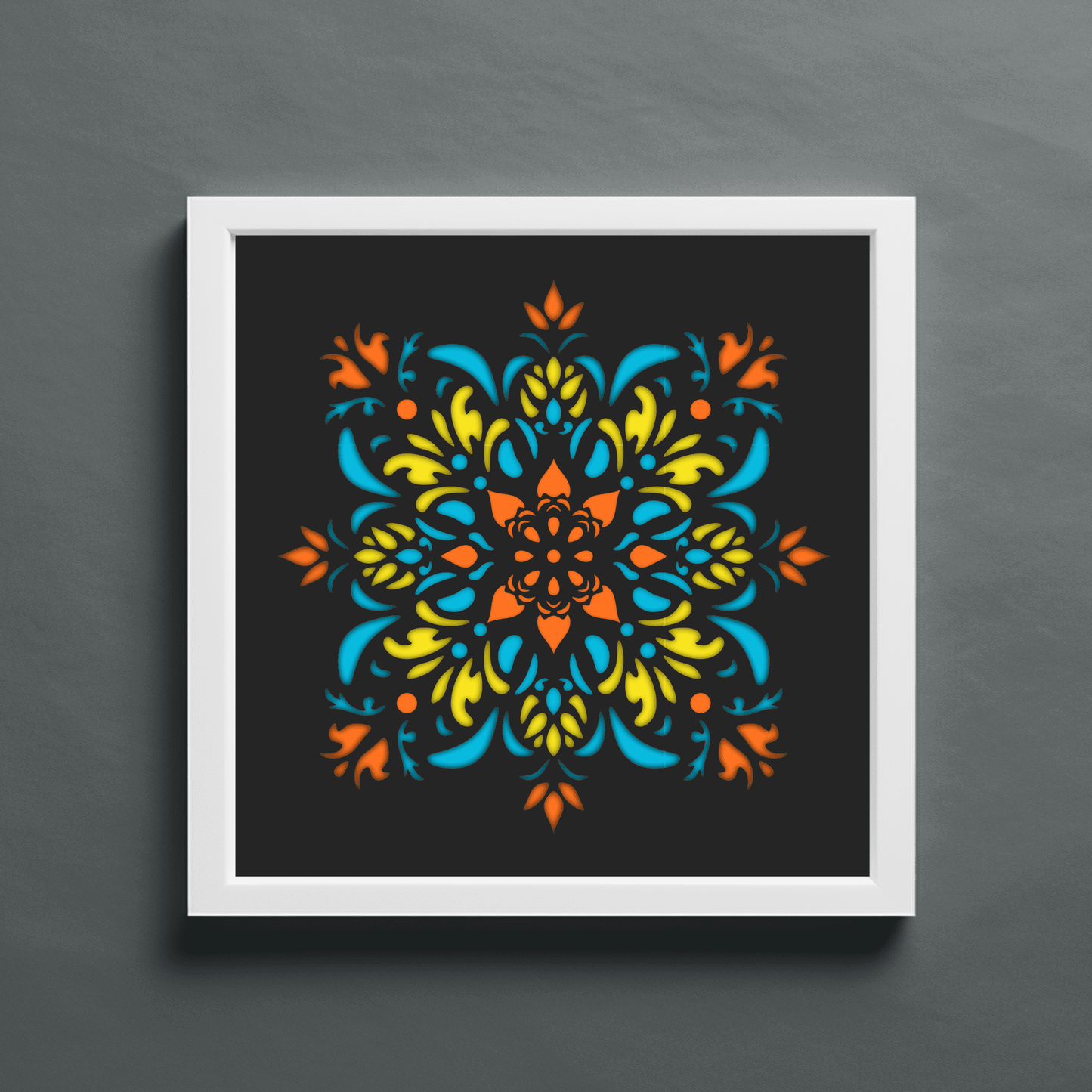 3D Mandala Shadow Box, Layered Mandala Svg for Cricut, Multilayer Paercut, Dxf for Silhouette - Cut Files Shop