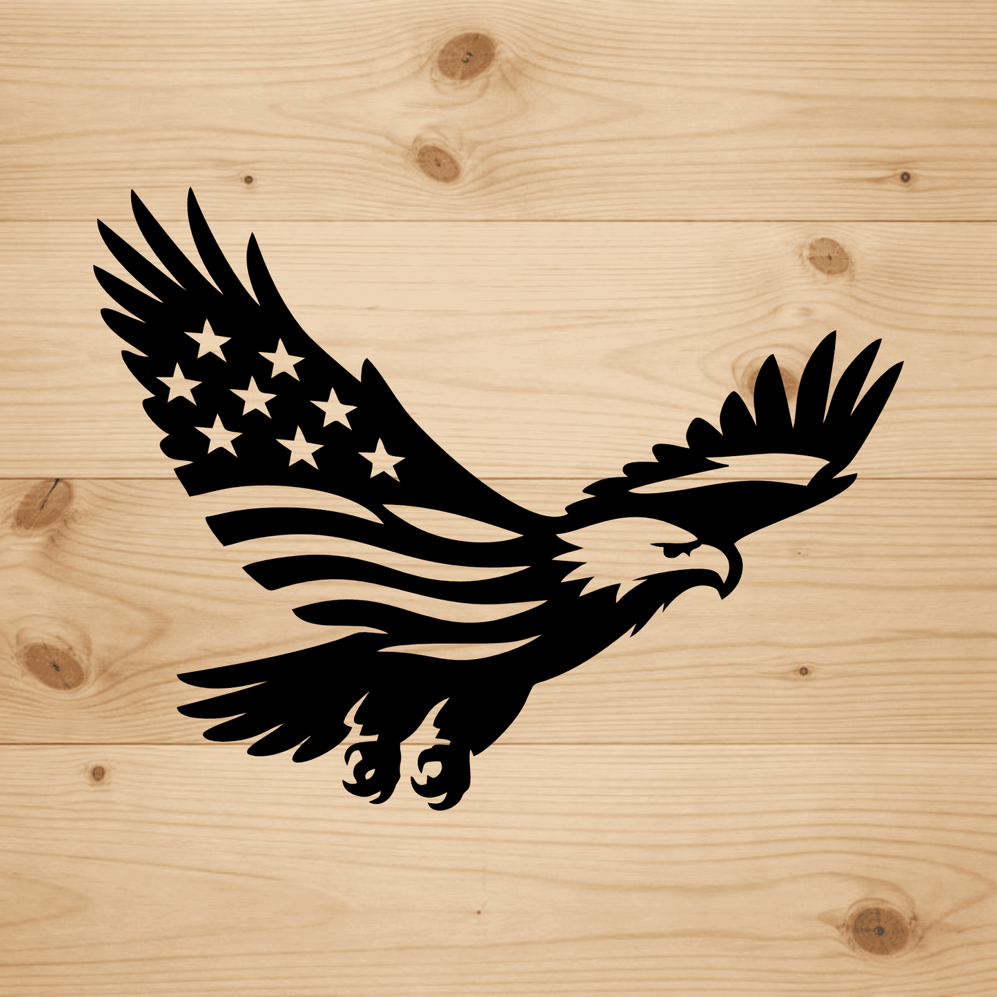 Patriotic eagle SVG DXF for Cricut, Silhouette and xTool laser