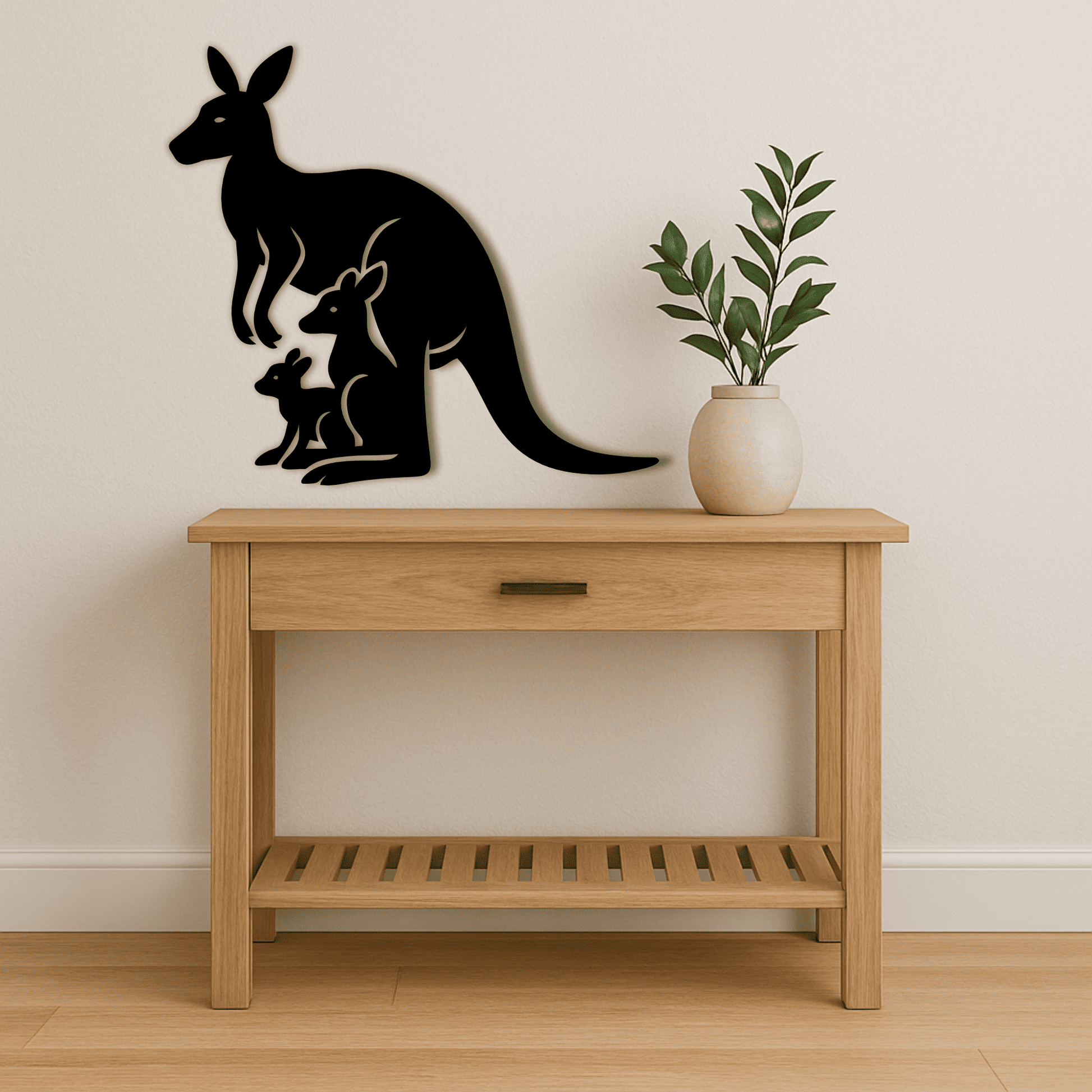 Family Kangaroo scene – SVG DXF file for plasma CNC and Cricut