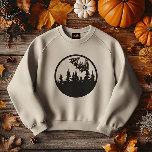 Flying Bat SVG, EPS & DXF Files for Cricut, Silhouette, Laser Cutting & Glowforge, Halloween T-Shirt Design