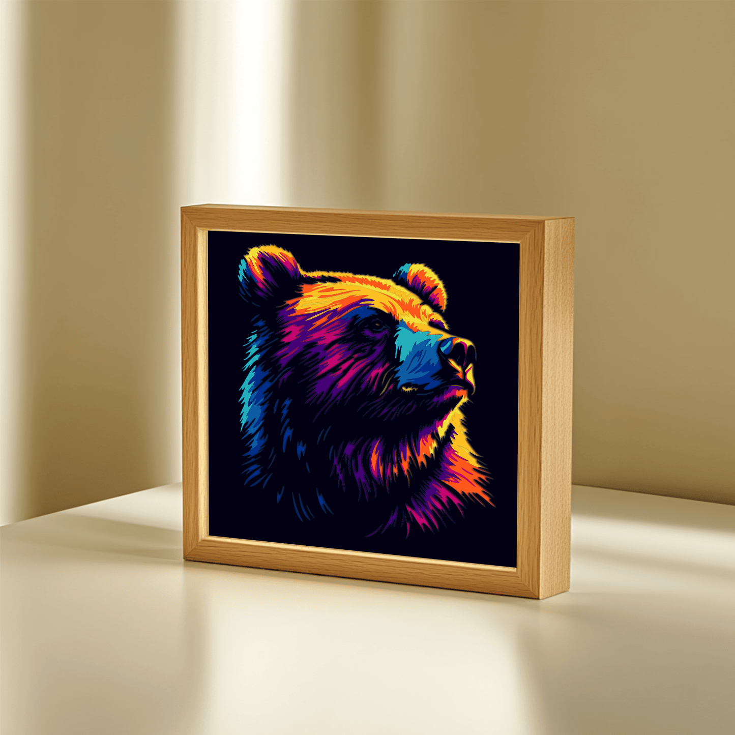 DIY Bear Shadow Box SVG, Cricut & Silhouette Craft Files