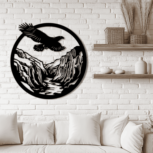 Birds Scenes DXF for CNC, Eagle SVG for Cricut Projects, DIY Wall art
