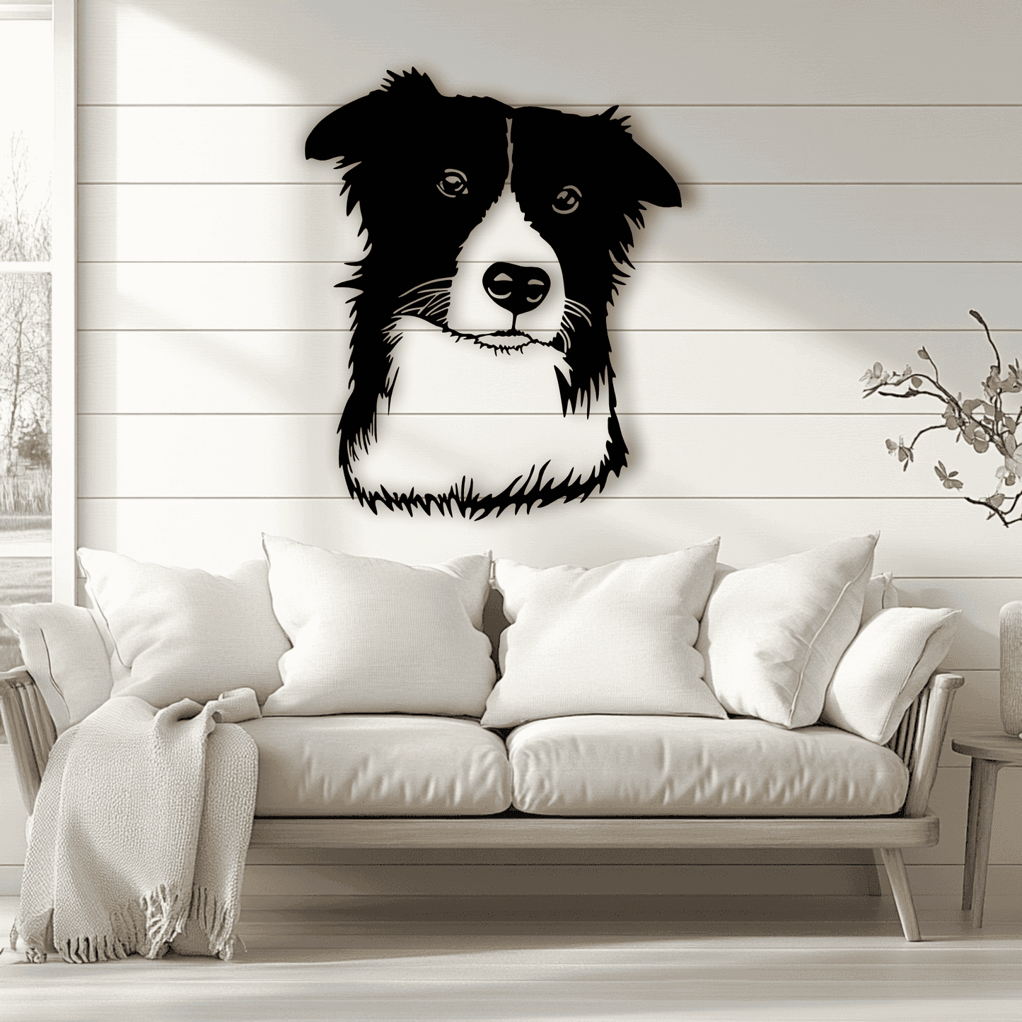 Border Collie Cutting Files – DXF for CNC, SVG for Cricut & Silhouette
