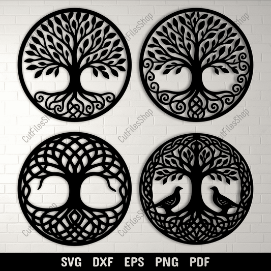 Celtic tree of life cutting file in SVG