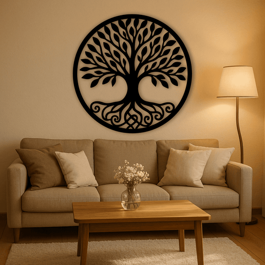 Detailed Celtic tree DXF for CNC and Glowforge