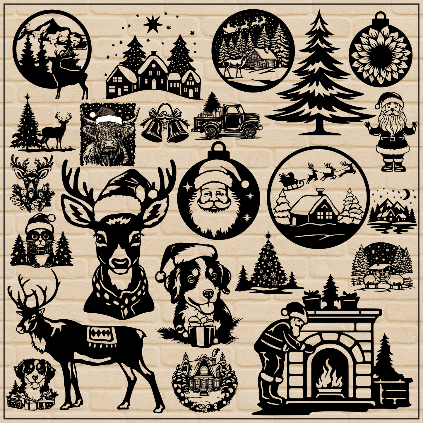 Christmas design bundle for cutting machines and crafts