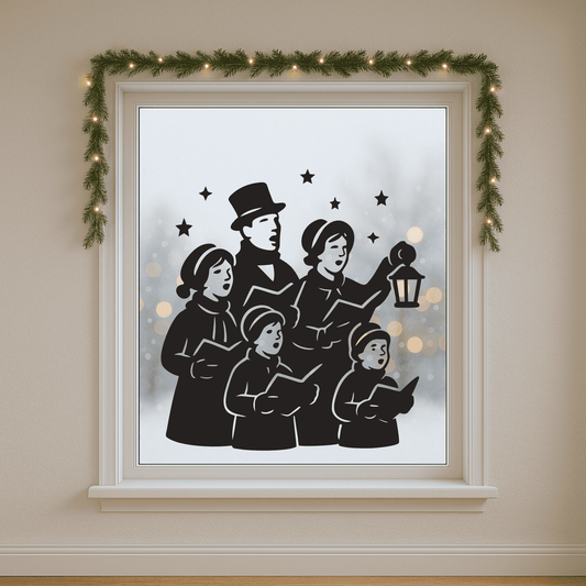 Vintage holiday singers DXF design for CNC plasma and laser cutters