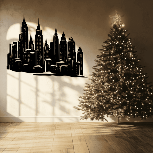 Printable Christmas City SVG: Perfect for Sublimation and Iron-On Transfers
