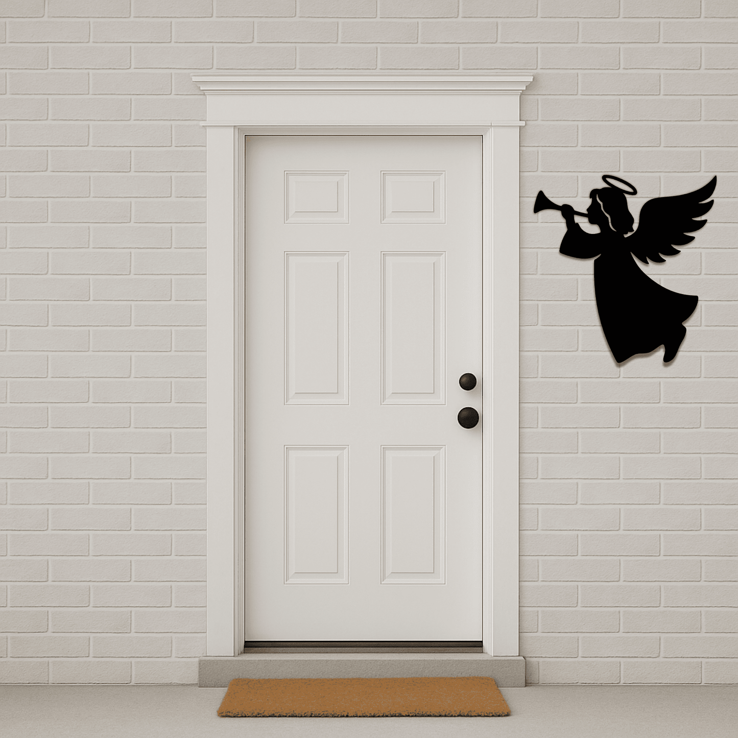 Angel silhouette DXF holiday design for laser and CNC