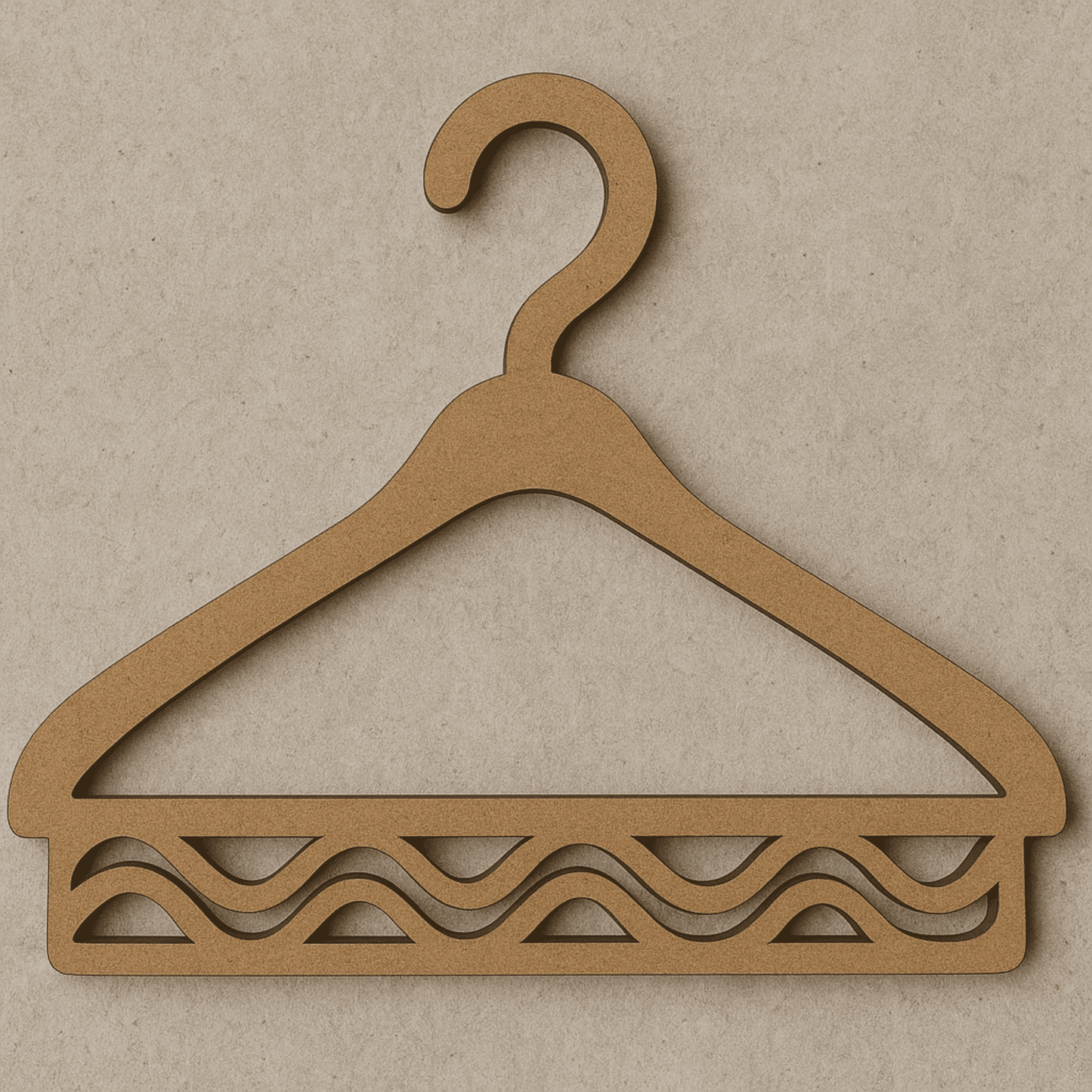 Decorative hanger SVG DXF set for DIY closet organization