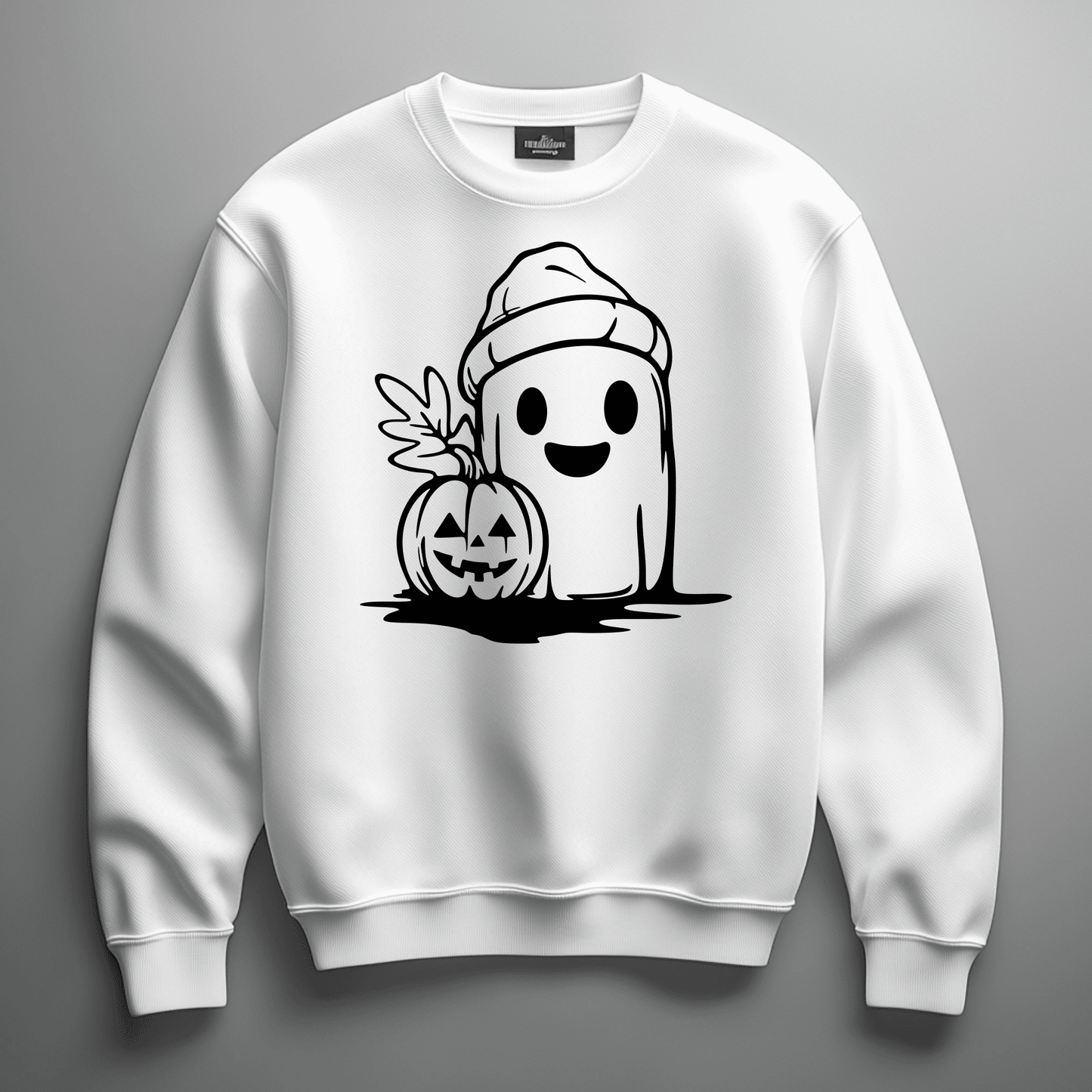 Halloween Ghost Hat Svg, DIY Sublimation Design, Cricut Cut Files, Cute Ghost Artwork, Craft Supply