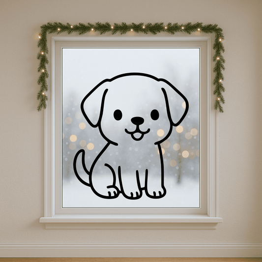 puppy outline svg for cricut silhouette