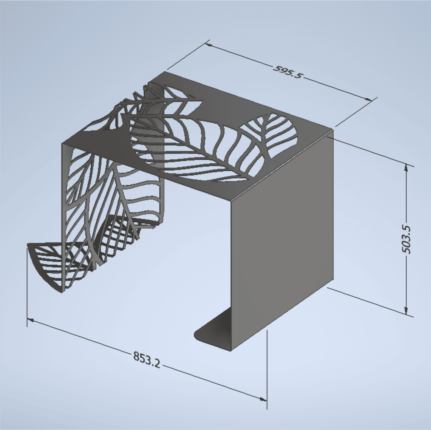 Modern magazine holder and plant stand CNC files