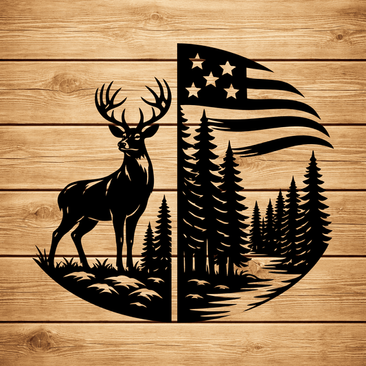 Majestic deer SVG DXF for Cricut, Silhouette and xTool laser