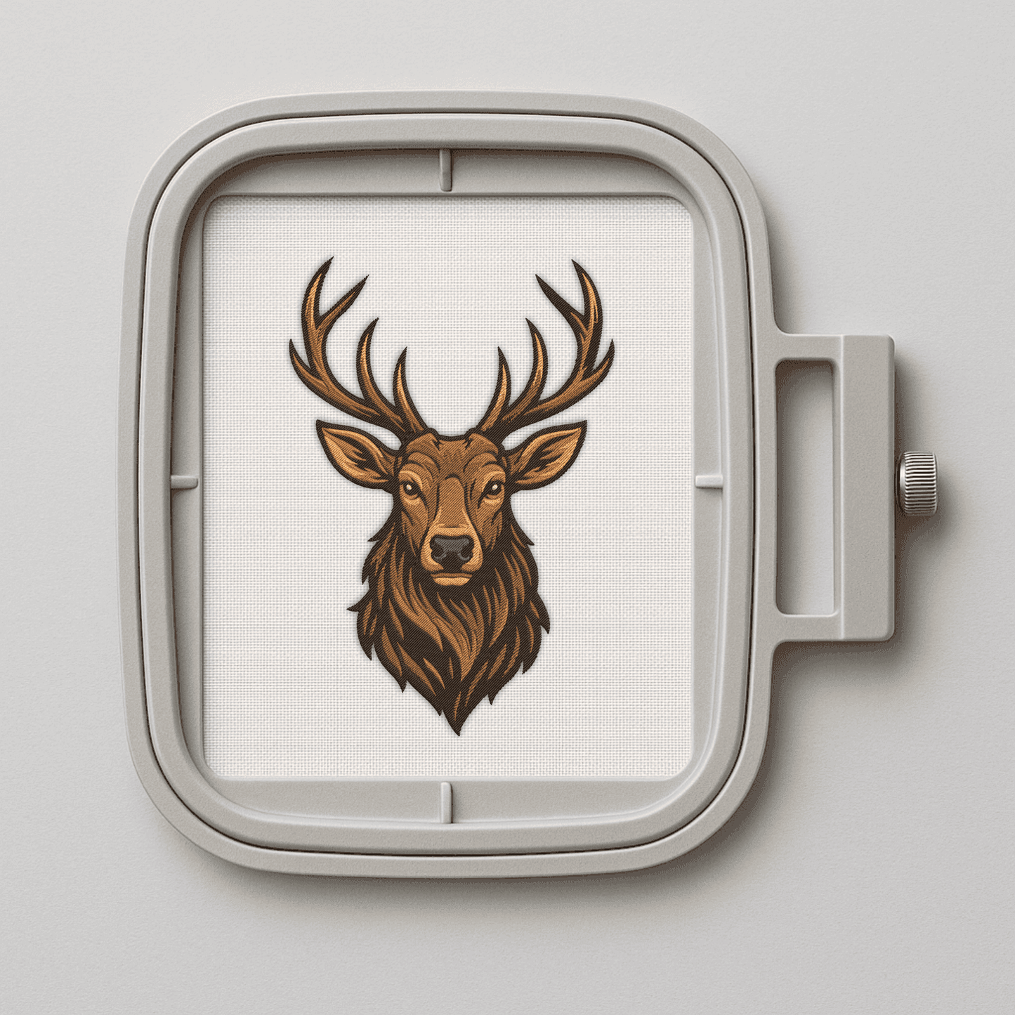 Deer Head Embroidery machine design, Dst Jef Exp Xxx Vp3 Hus files