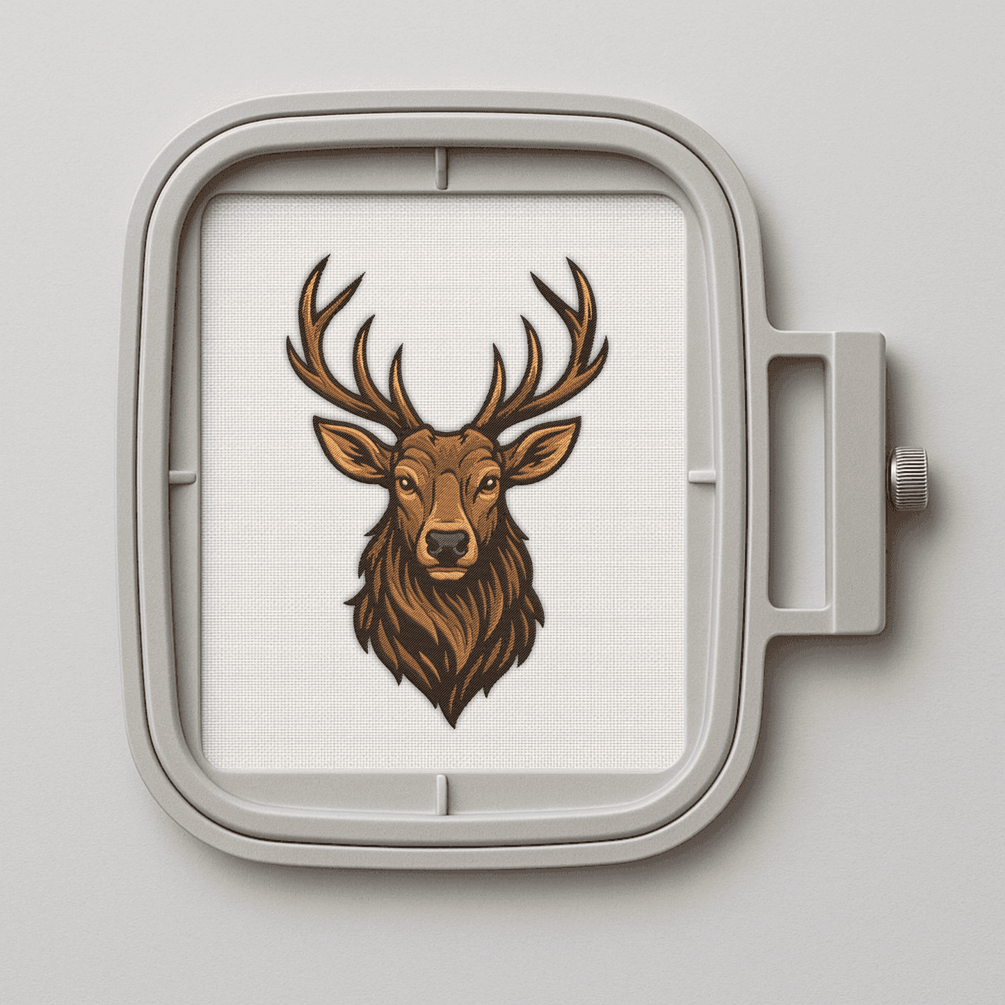 Deer Head Embroidery machine design, Dst Jef Exp Xxx Vp3 Hus files