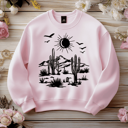 Desert Scene Cutting Files – DXF for CNC, SVG for Vinyl Decals and Sublimation