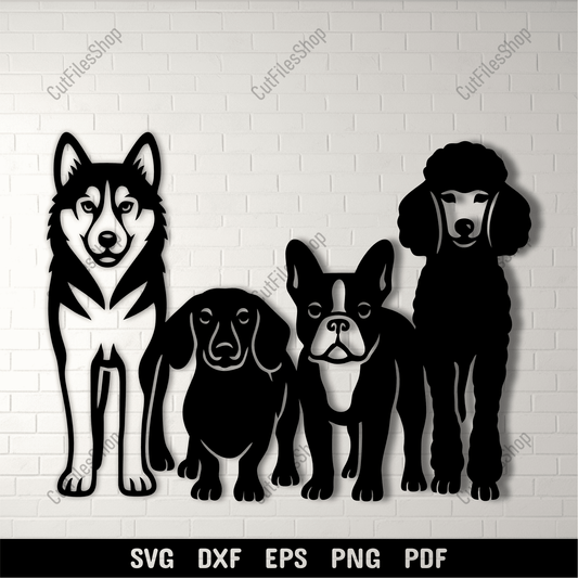 Dog breeds SVG pack for Cricut
