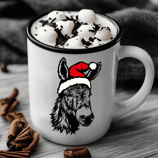 Holiday Donkey SVG, Sublimation Design for T-Shirts, CNC and Cricut Files
