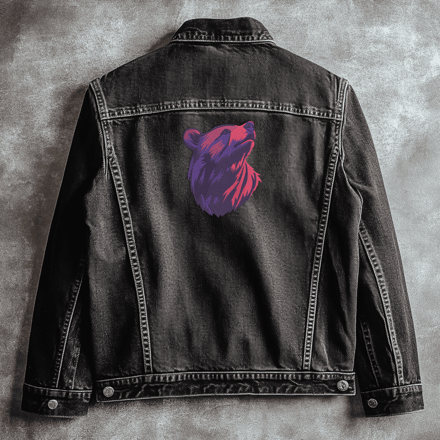 Nature-inspired bear embroidery in JEF and EXP