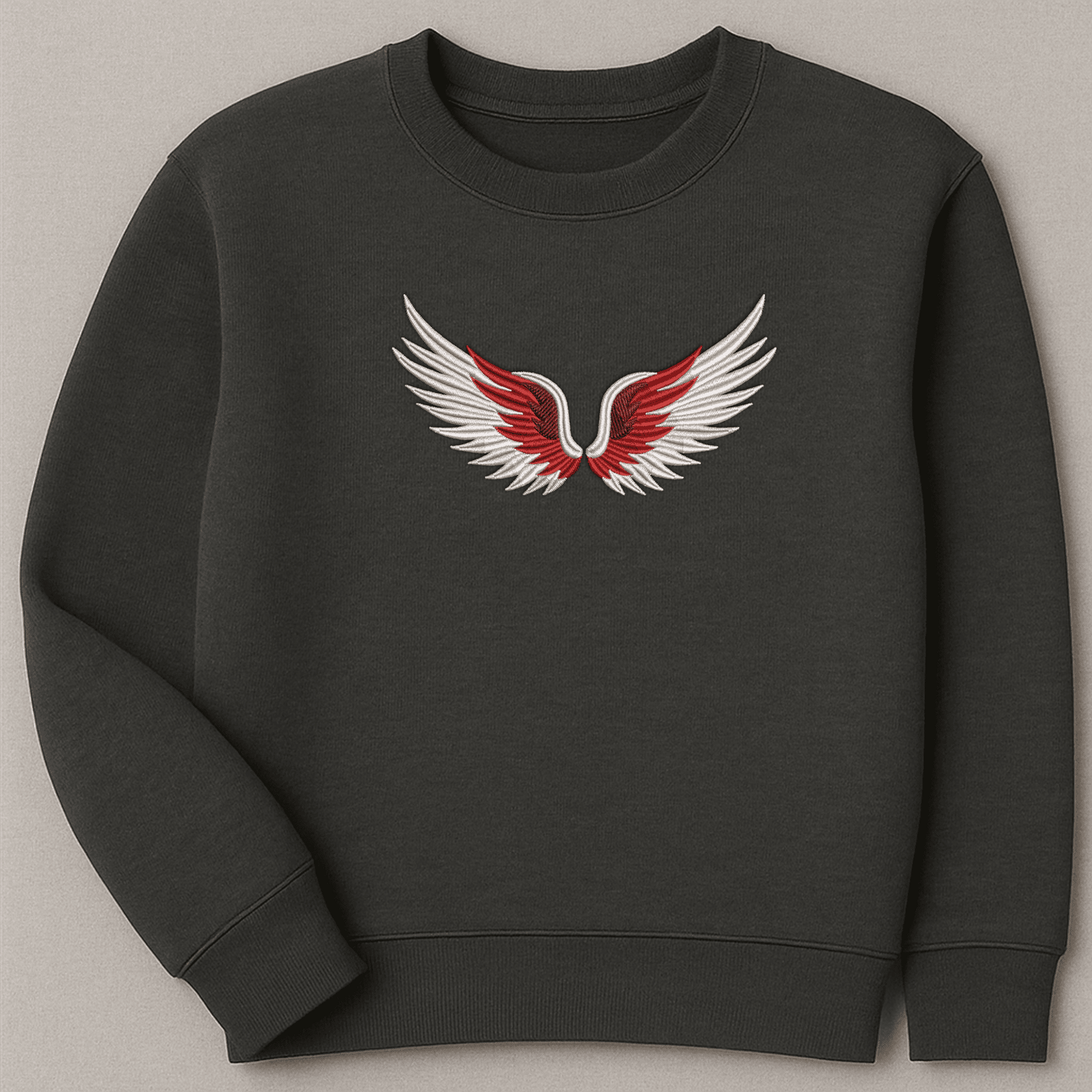 Wings embroidery for baby clothes and blankets