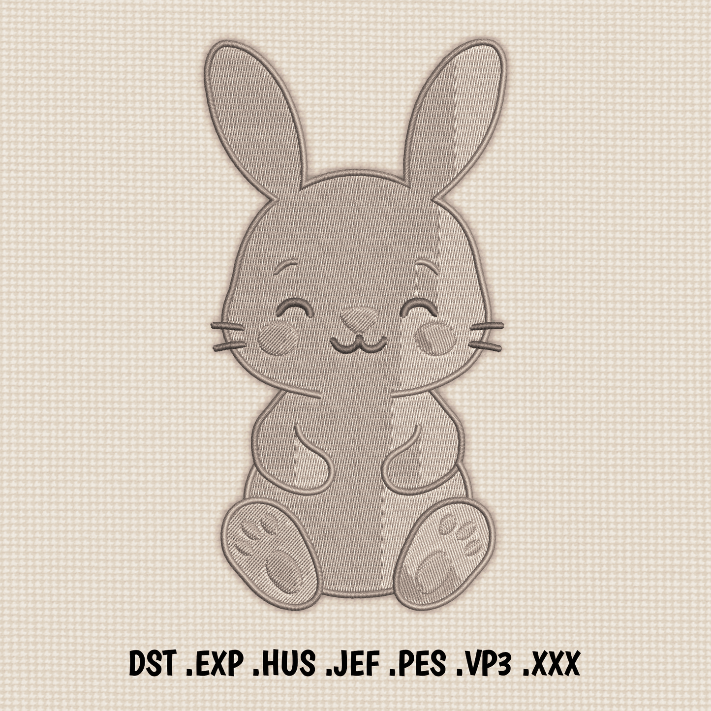 Baby bunny embroidery for kids clothing