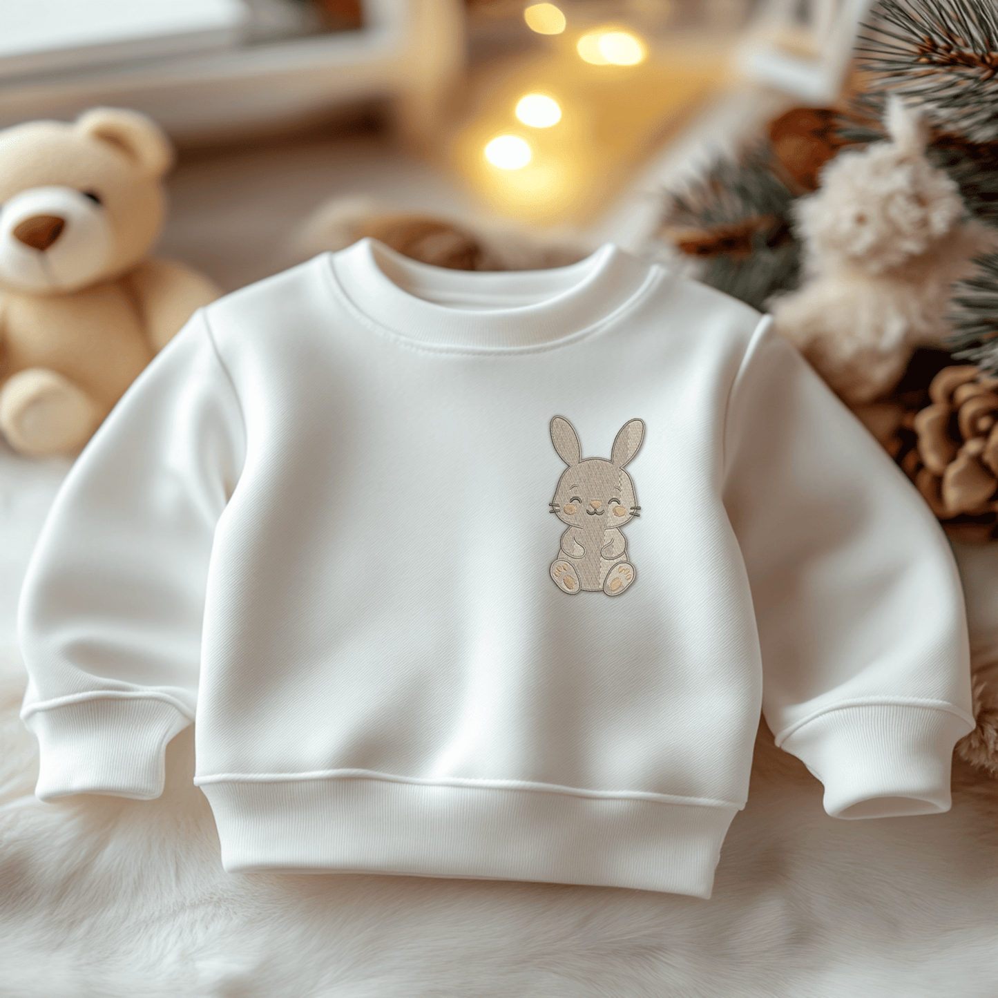 Bunny machine embroidery file for Easter