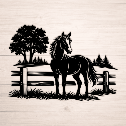 Farm Horse svg laser cut files