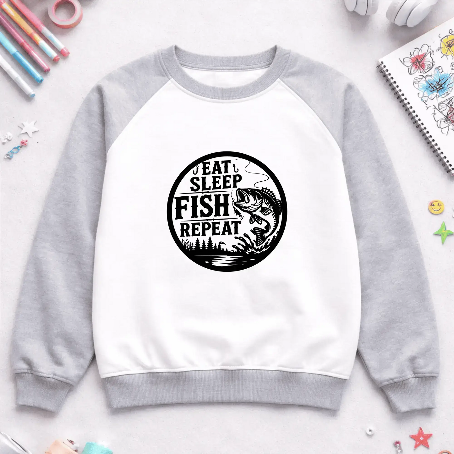 Bass fishing shirt design for Cricut