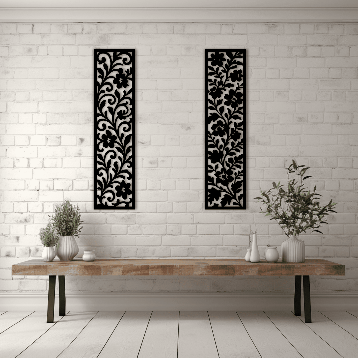 Decorative divider panel in DXF format