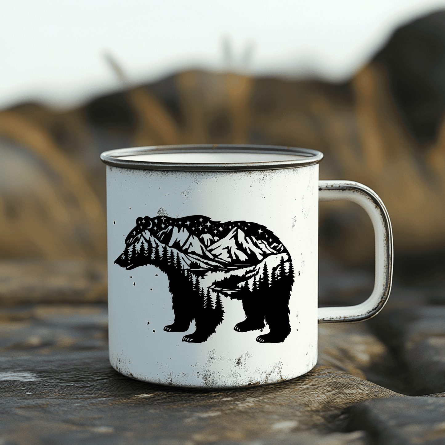 Wildlife bear scene cut file for CNC