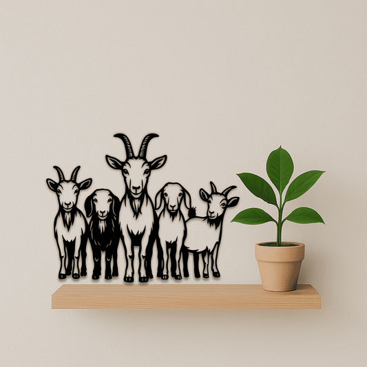 Farm animals DXF design for CNC plasma and laser cutting