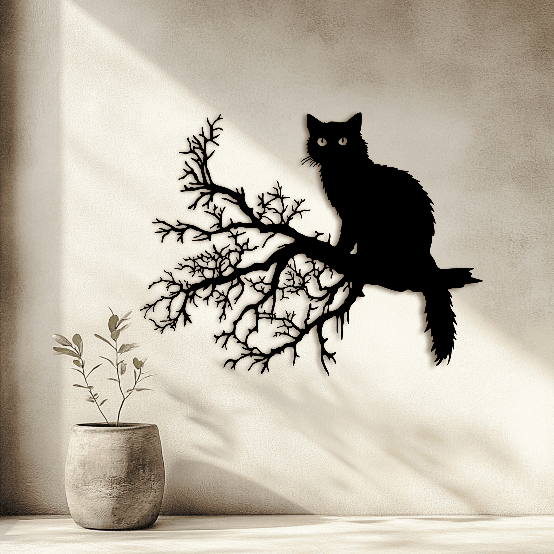 Halloween Cat SVG | Cricut, Glowforge, CNC Laser Cut Files, Halloween Decor DIY