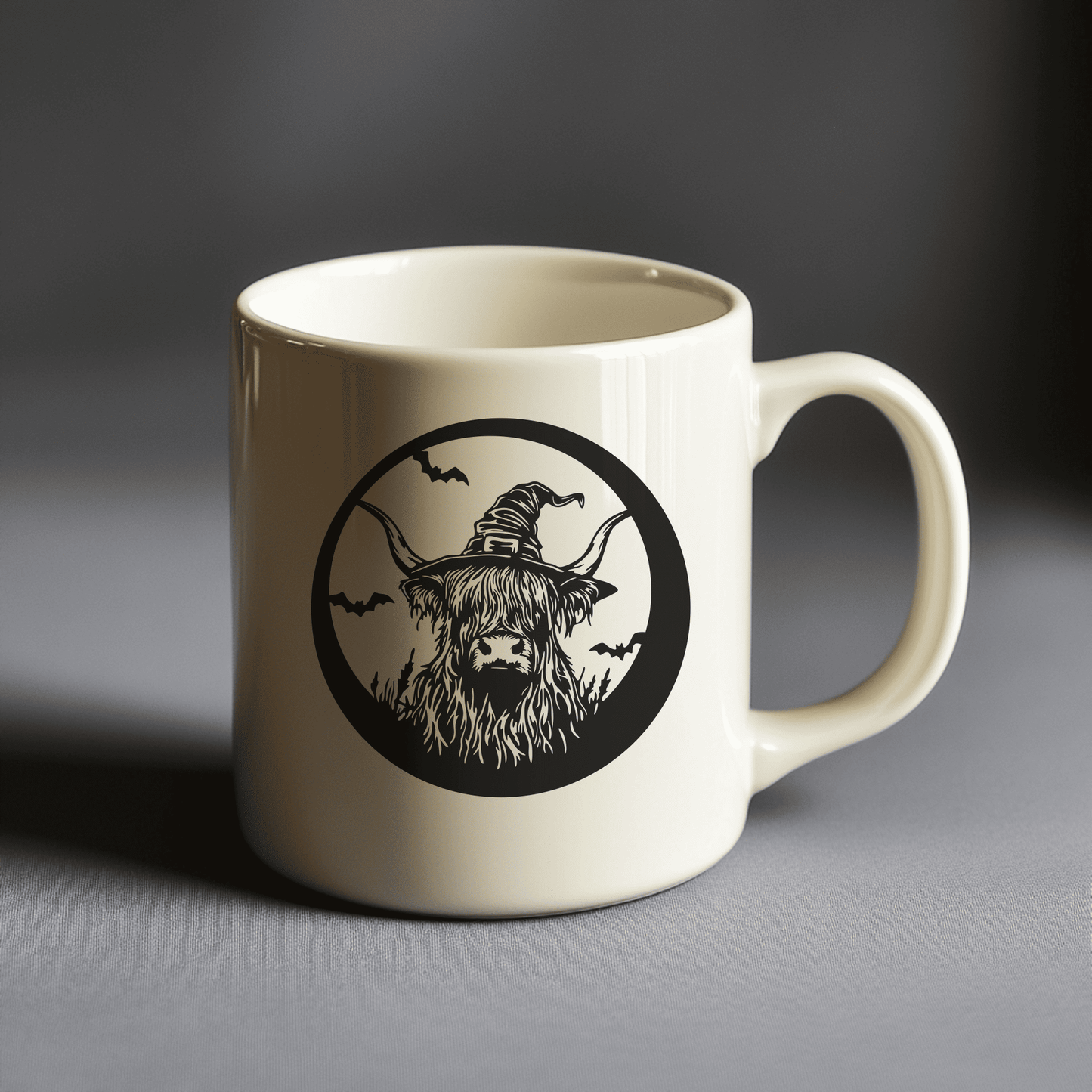 Halloween T-shirt Design: Highland Cow SVG for Custom Apparel