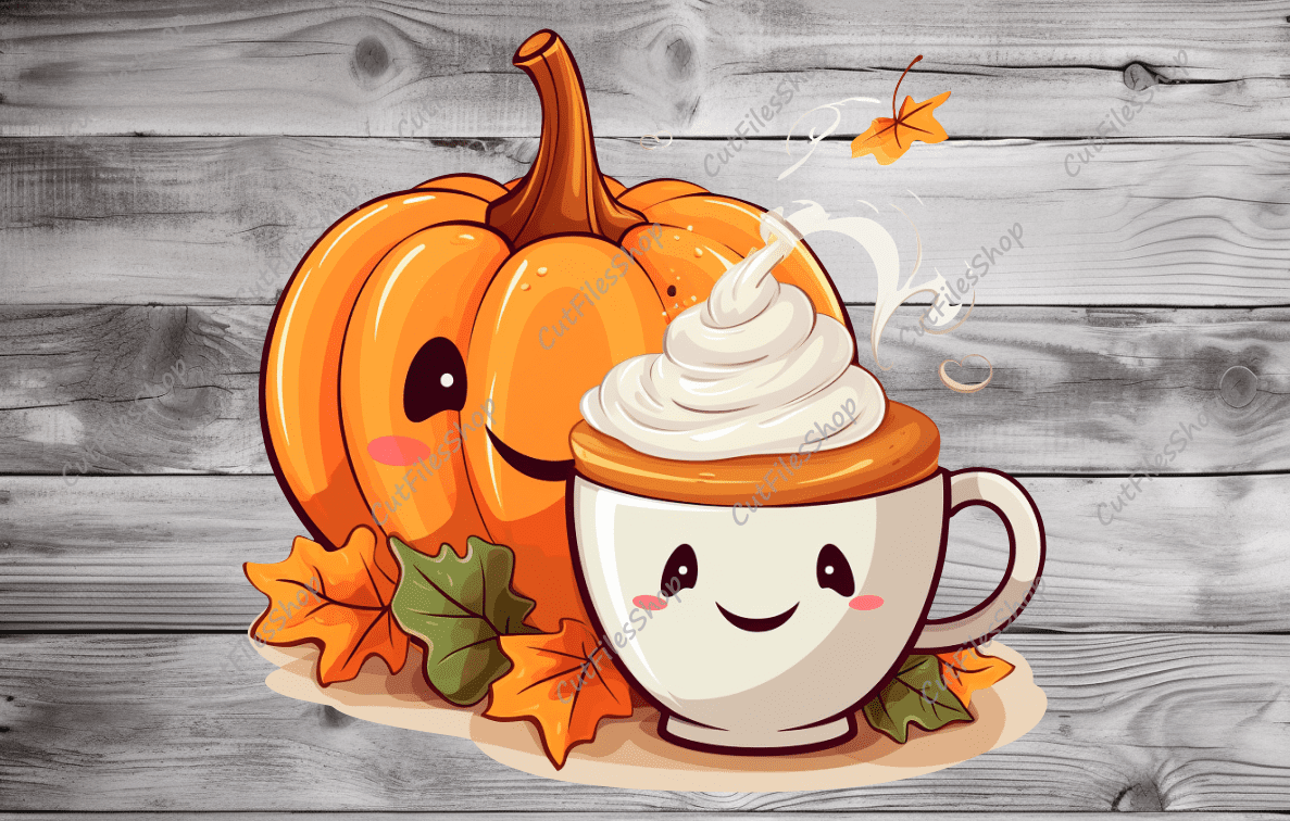 Halloween shopper png design, happy pumpkin with coffee png, halloween coffee cup, sublimation png, halloween for t shirt, jpeg halloween