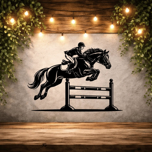 equestrian show jumping svg design for cricut