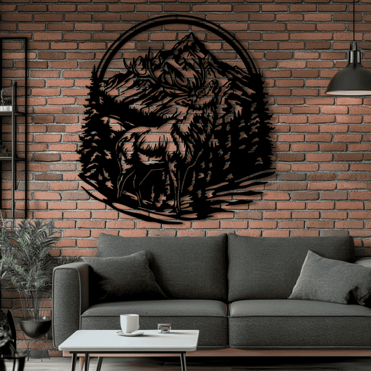 Deer Cutting Files: CNC Laser DXF, SVG for Cricut & Sublimation Art, Download CNC Design