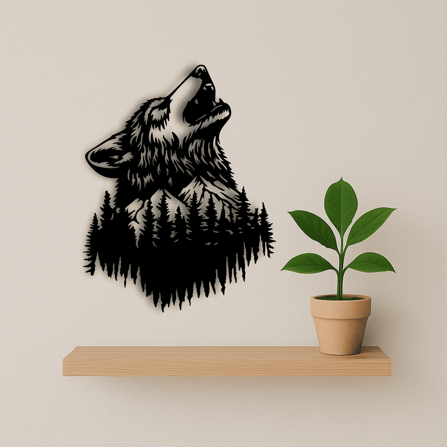 olf nature design SVG DXF for wall art and plasma cutting