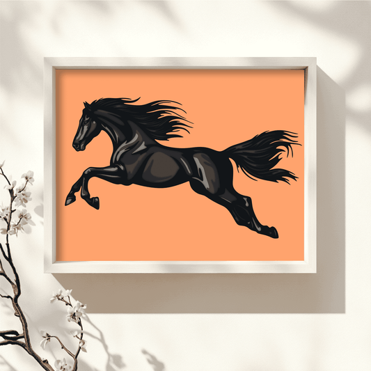 3D Jumping Horse Layered SVG & DXF – Multilayer Papercraft and CNC Art