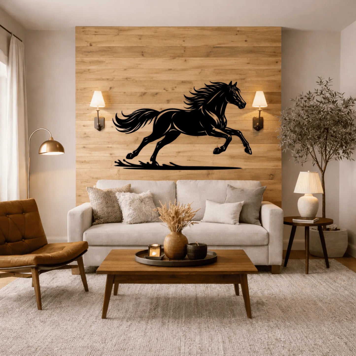 horse silhouette cnc laser cut file