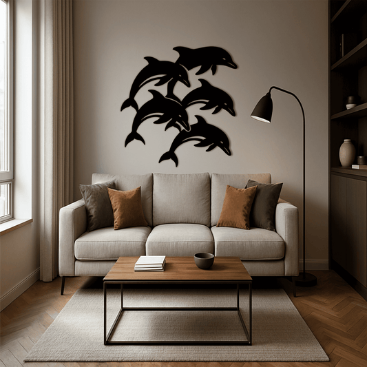 Dolphin SVG cut file for laser cutting