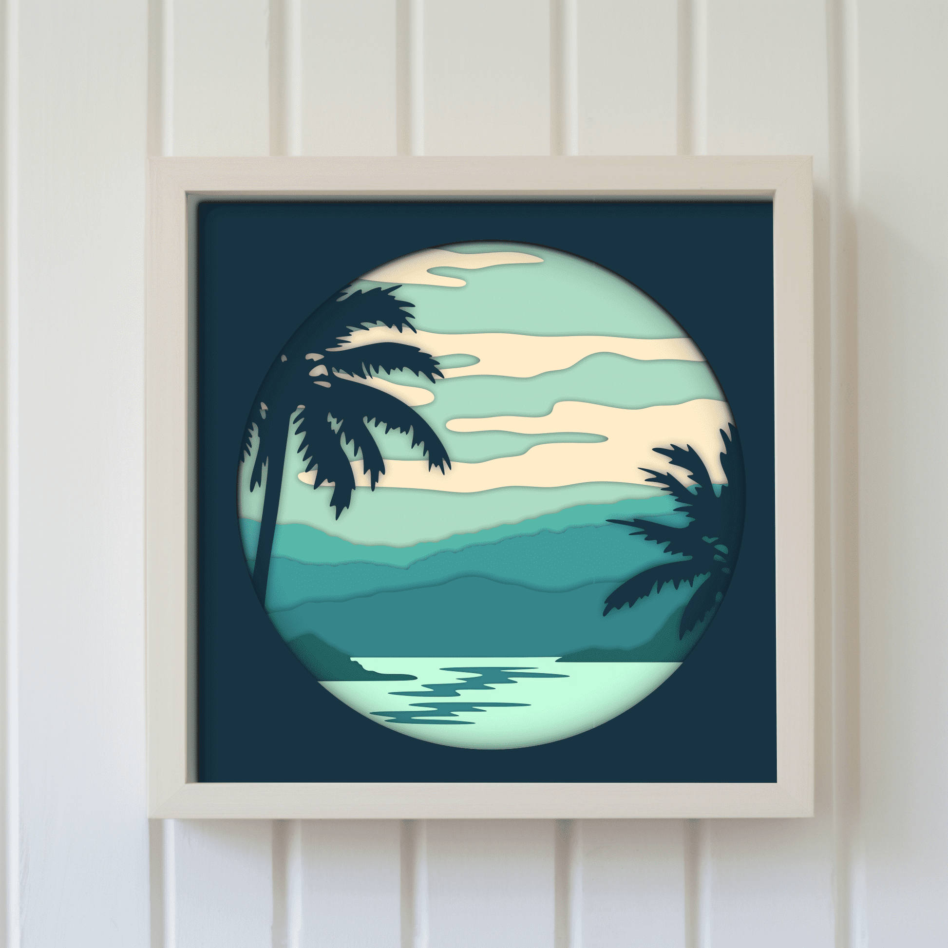 3d Jungle Layered Cut files, 3D Shadow Box Template, CNC files for Wood, Laser Cut Vector, Cardstock, Multilayer Svg for Cricut