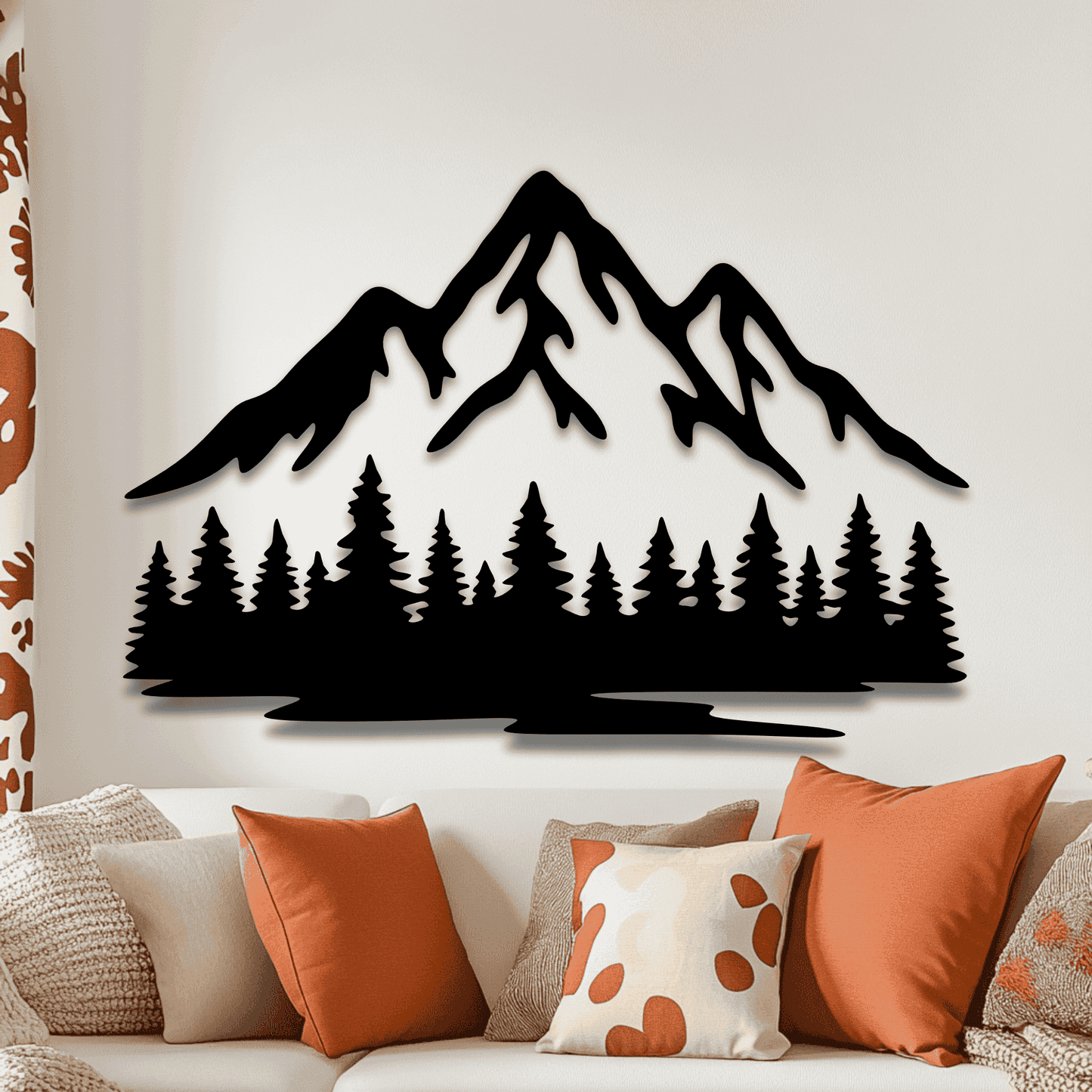 Forest mountains cut file for CNC and Cricut