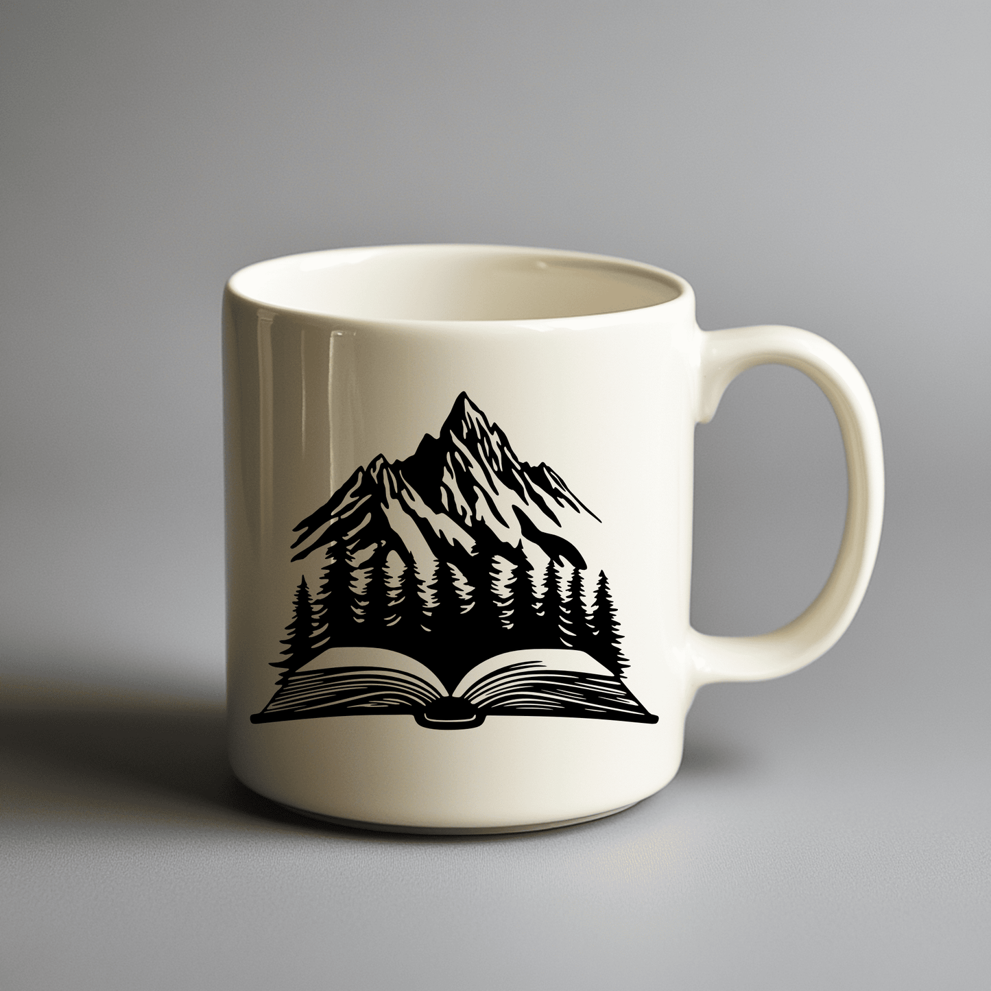 Nature with Open Book SVG, DIY Cricut Project, CNC-Ready DXF File