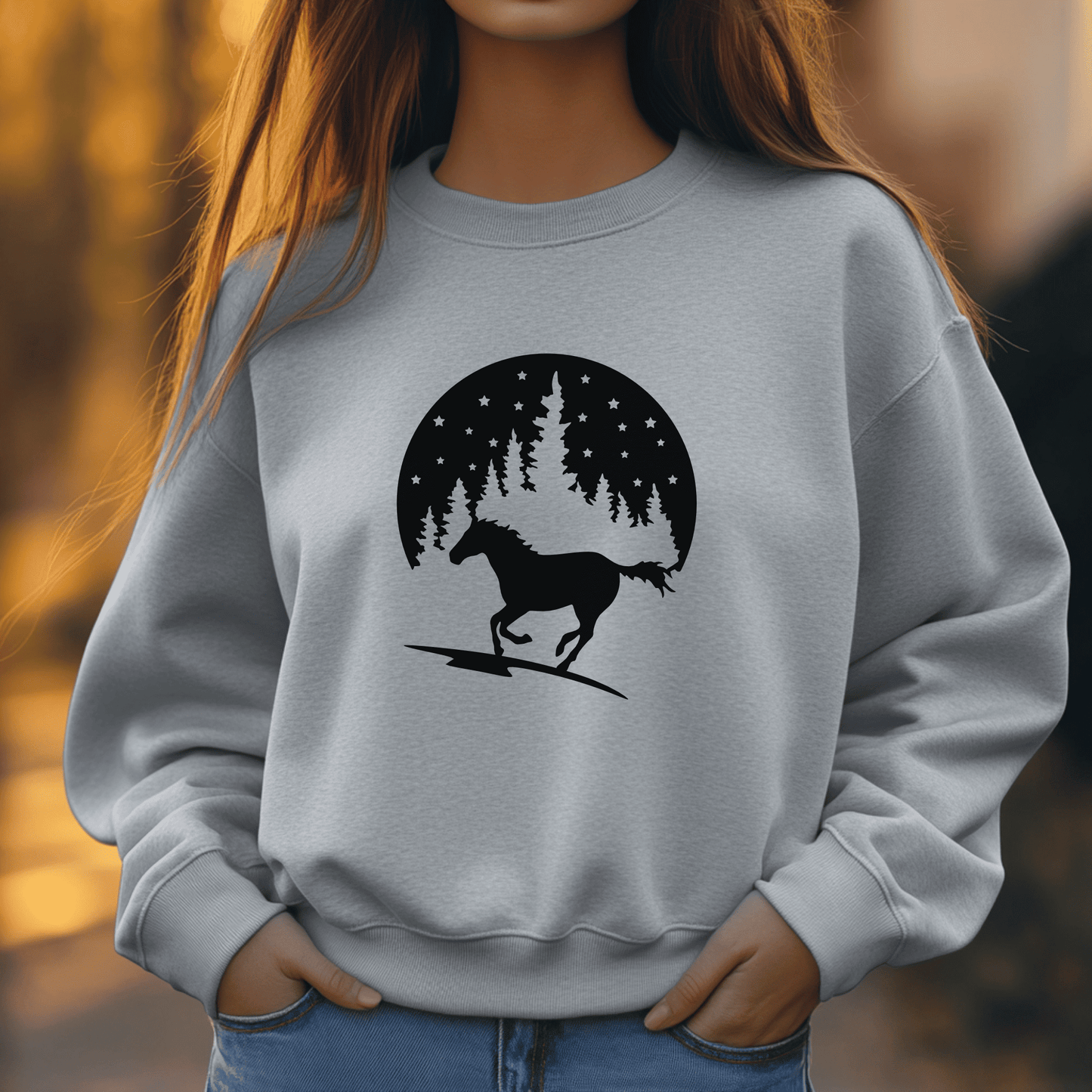 Wild Horse SVG, DXF for CNC & Laser, Vinyl Cutting Files, Sublimation T-shirt design
