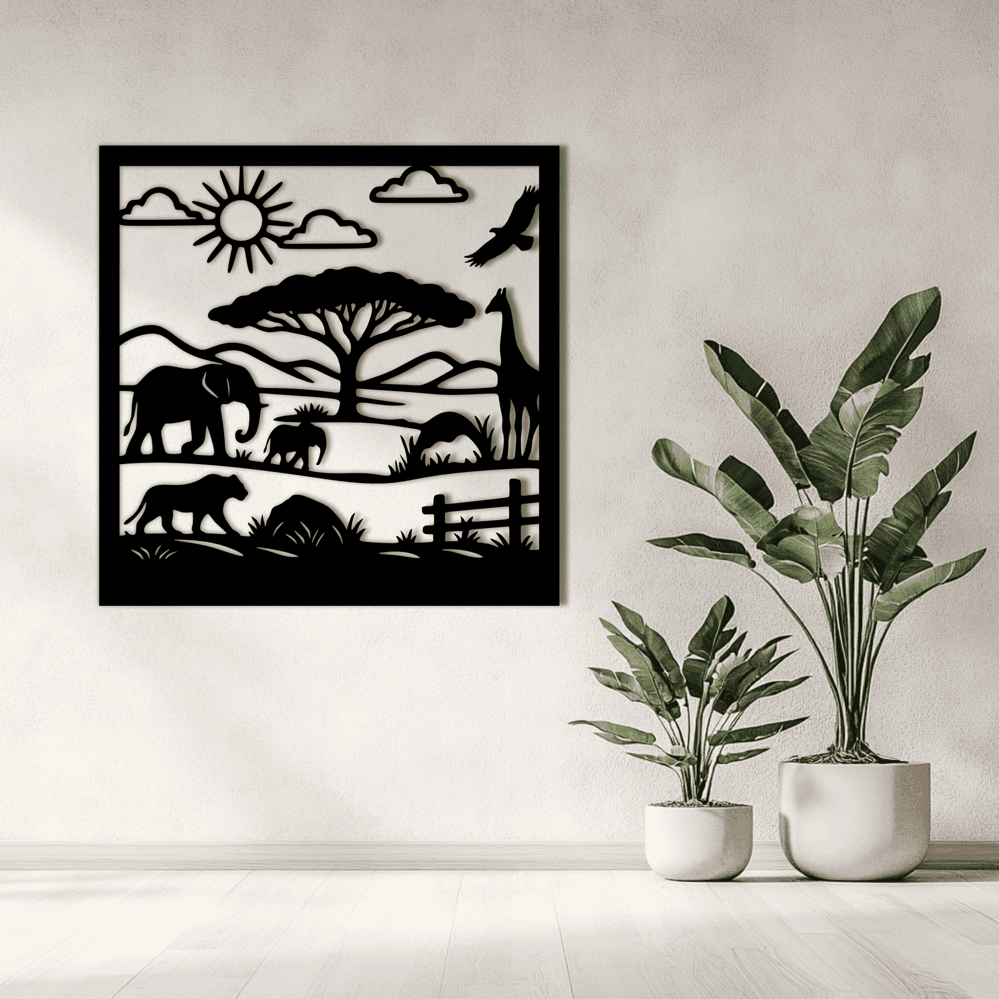 Forest panel SVG for Glowforge