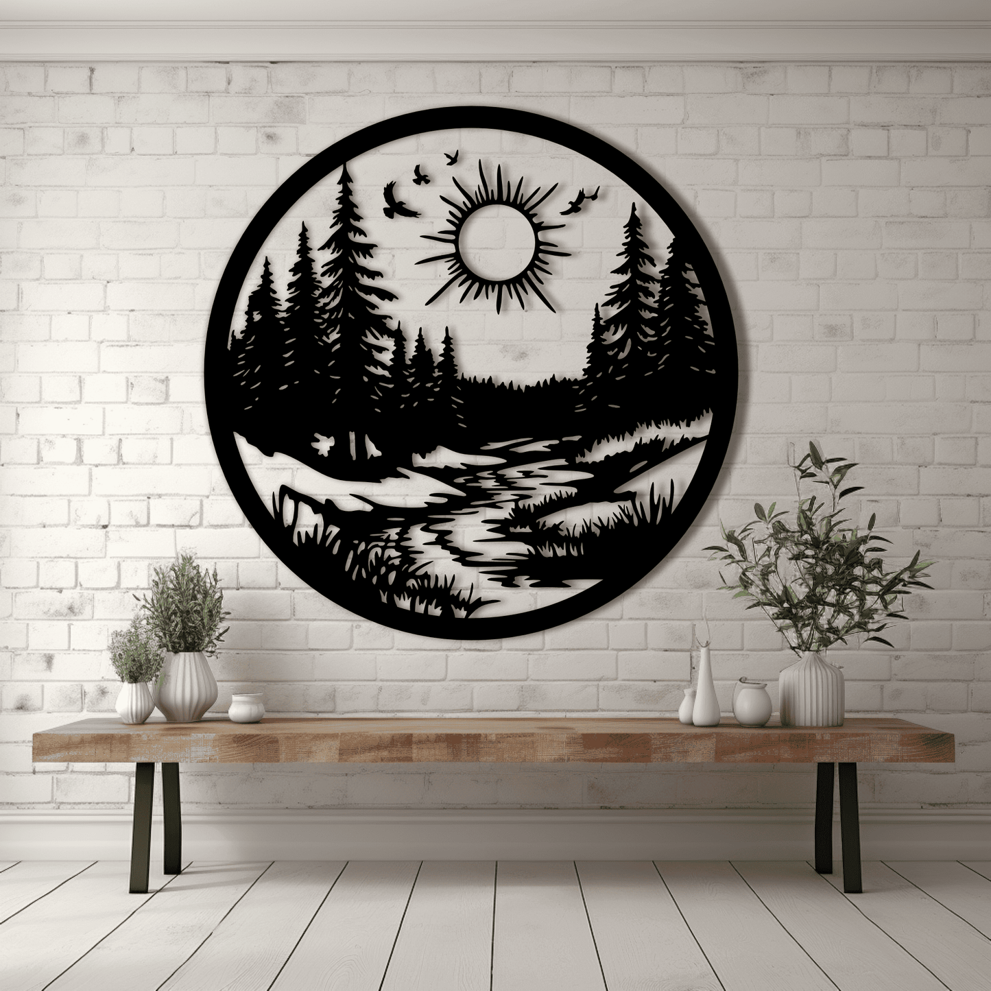 Nature Scenes DXF for CNC and SVG for Vinyl Cutting & Sublimation