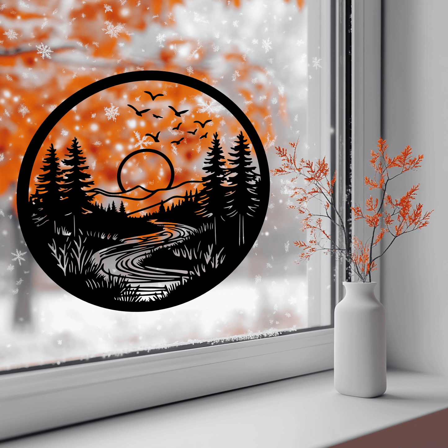 Nature Scene SVG for Sublimation, Vinyl Decals, and CNC Cutting Files