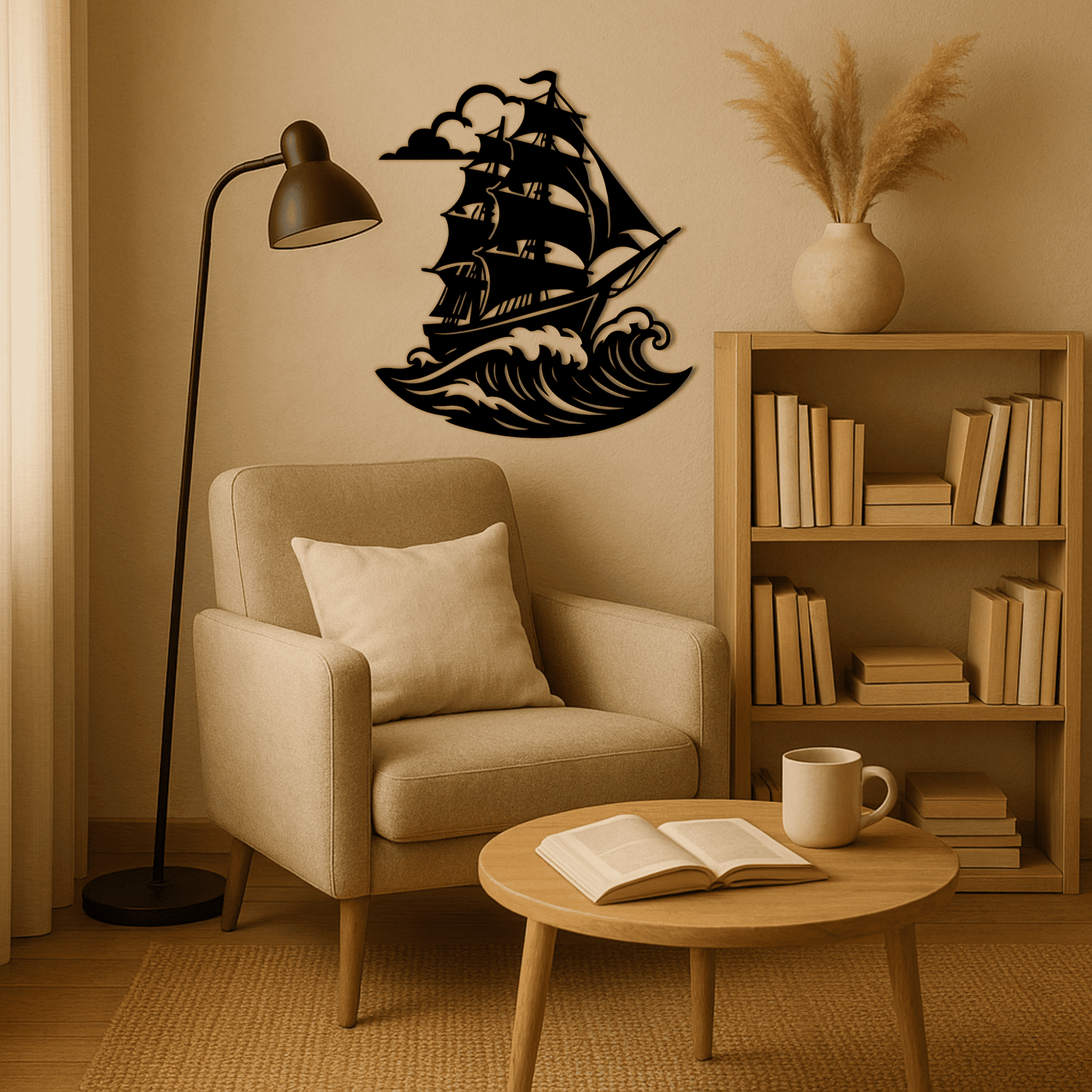 Vintage sailing ship cut file preview