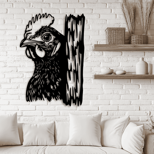 Peeking Chicken SVG & DXF, Perfect for Sublimation and DIY Crafts